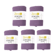 Luxury Socks Multipack 3 Pairs / 5-Pairs Purple Plain Colour Men's Crew Socks Size 7-12
