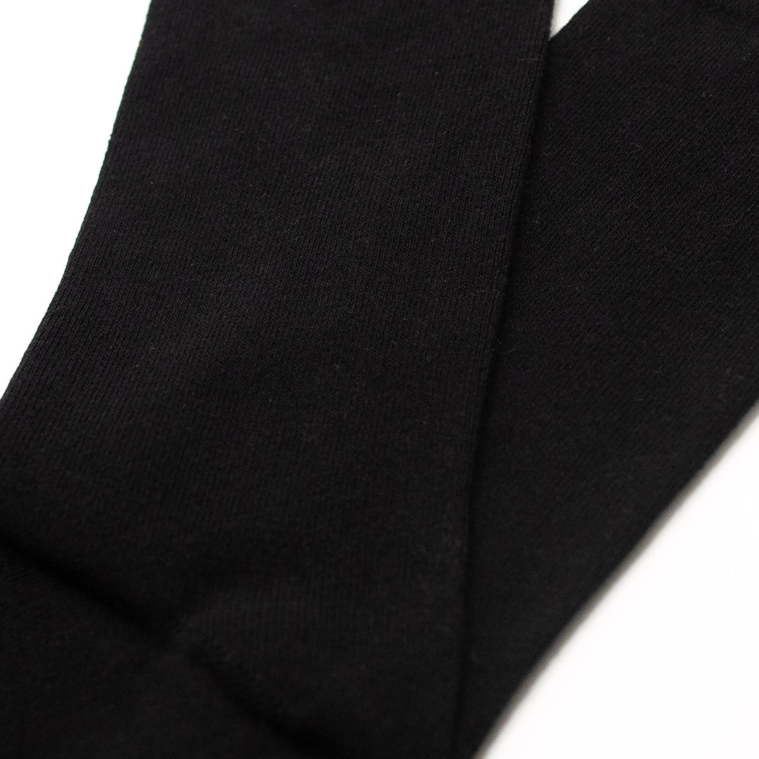 5 Pack - Men’s Luxury Black Plain Colour Organic Cotton Comfort Welt Socks – UK 6-9