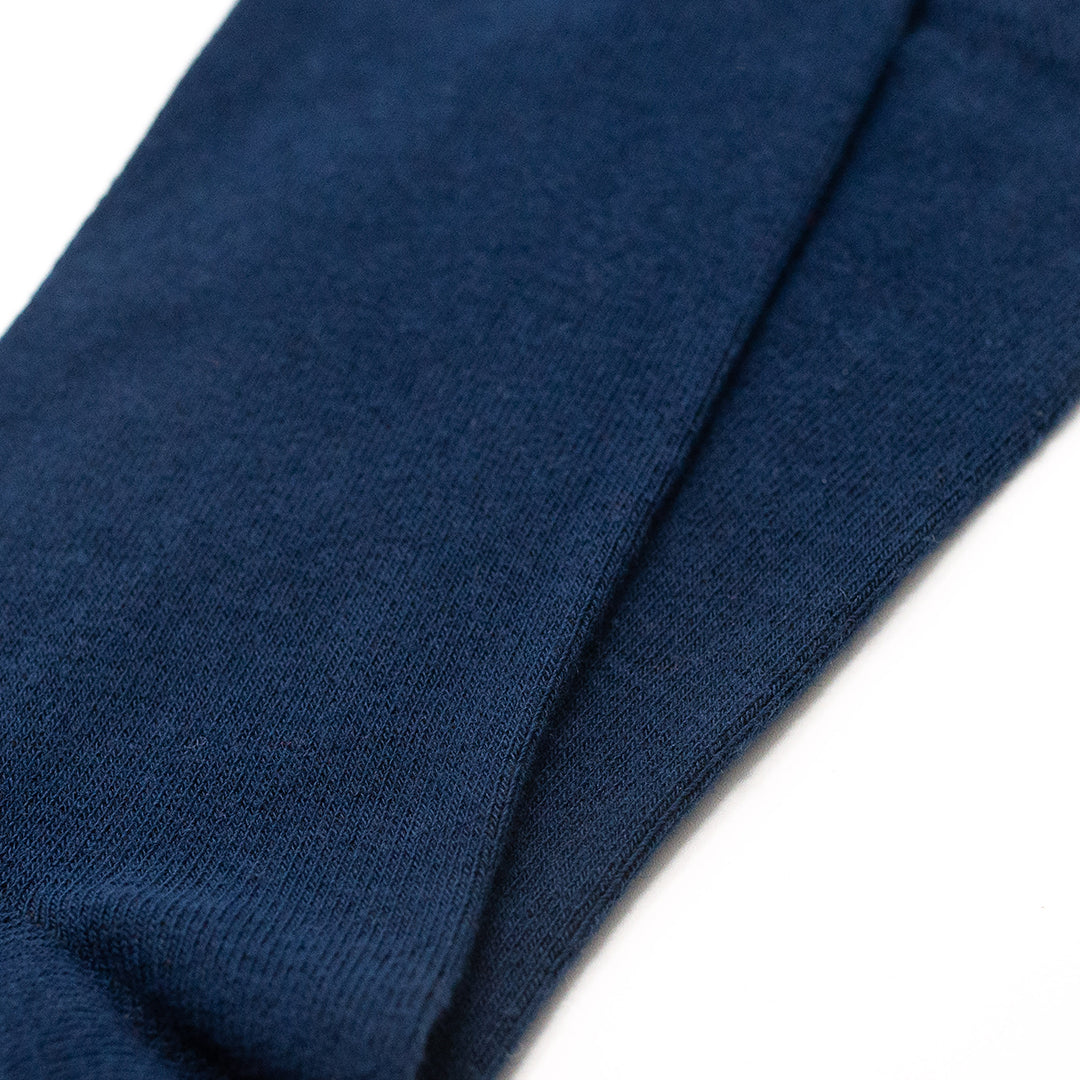 5 Pack - Men’s Luxury Denim Blue Plain Colour Organic Cotton Comfort Welt Socks – UK 6-9