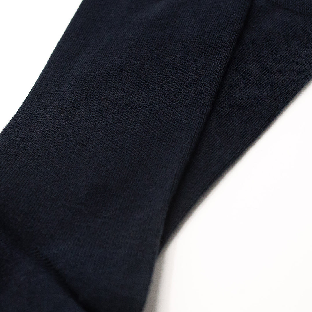 5 Pack - Men’s Luxury Navy Blue Plain Colour Organic Cotton Comfort Welt Socks – UK 6-9