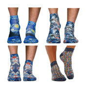 Wigglesteps 4-Pack Art Sneaker Socks | Street Style Meets Art Culture