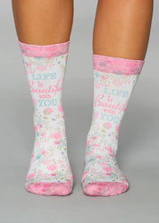 BEAUTIFUL LIFE Ladies Novelty Gift Socks