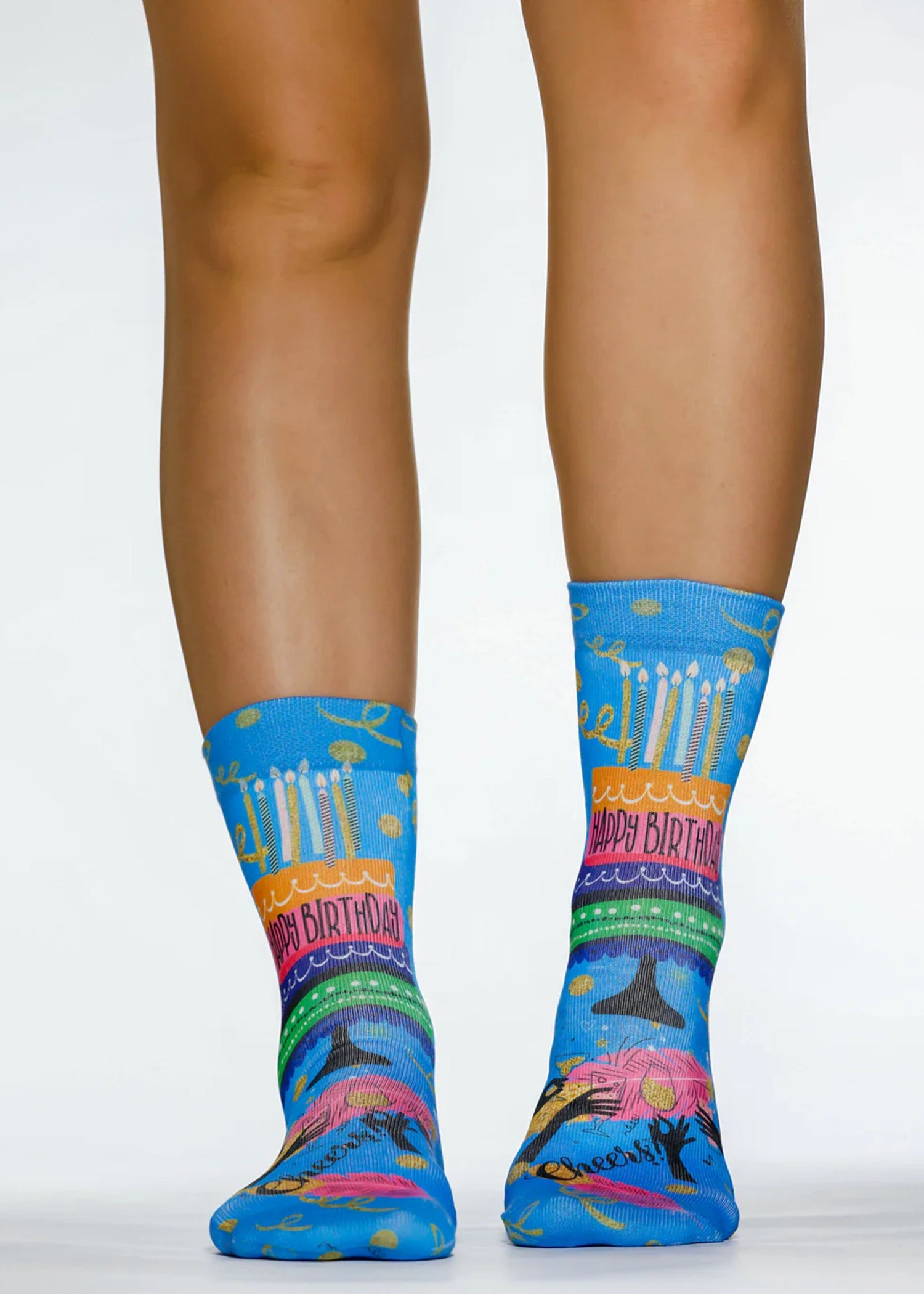 BIRTHDAY CAKE Ladies Novelty Gift Socks