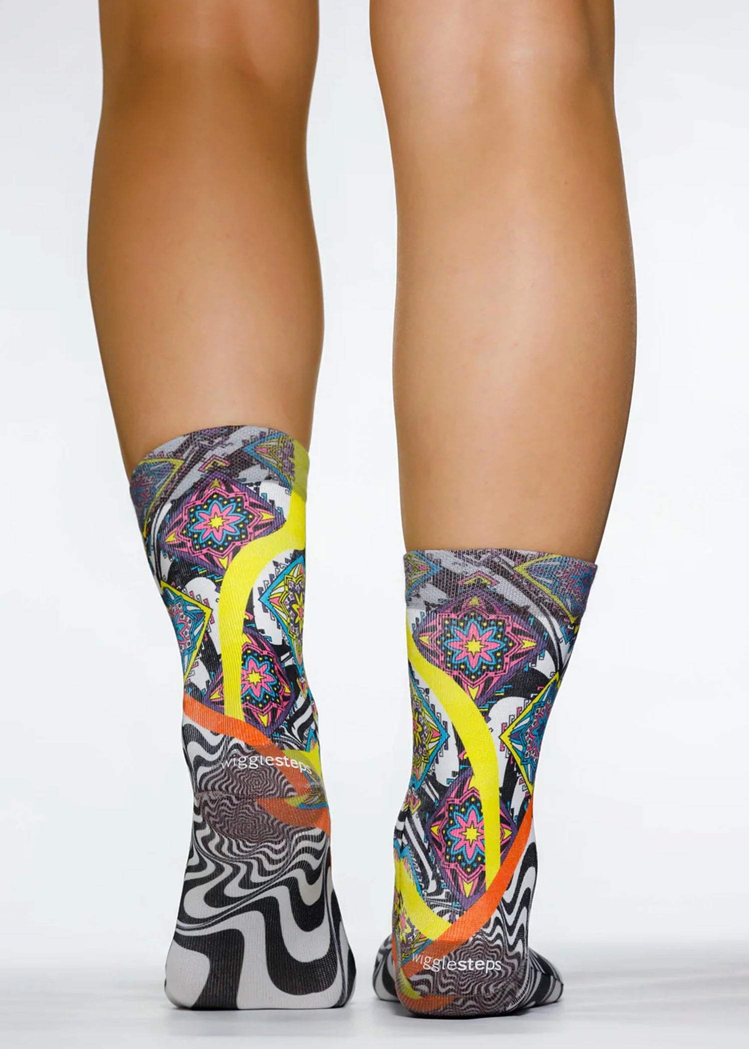 BLACK WAVES Ladies Novelty Gift Socks