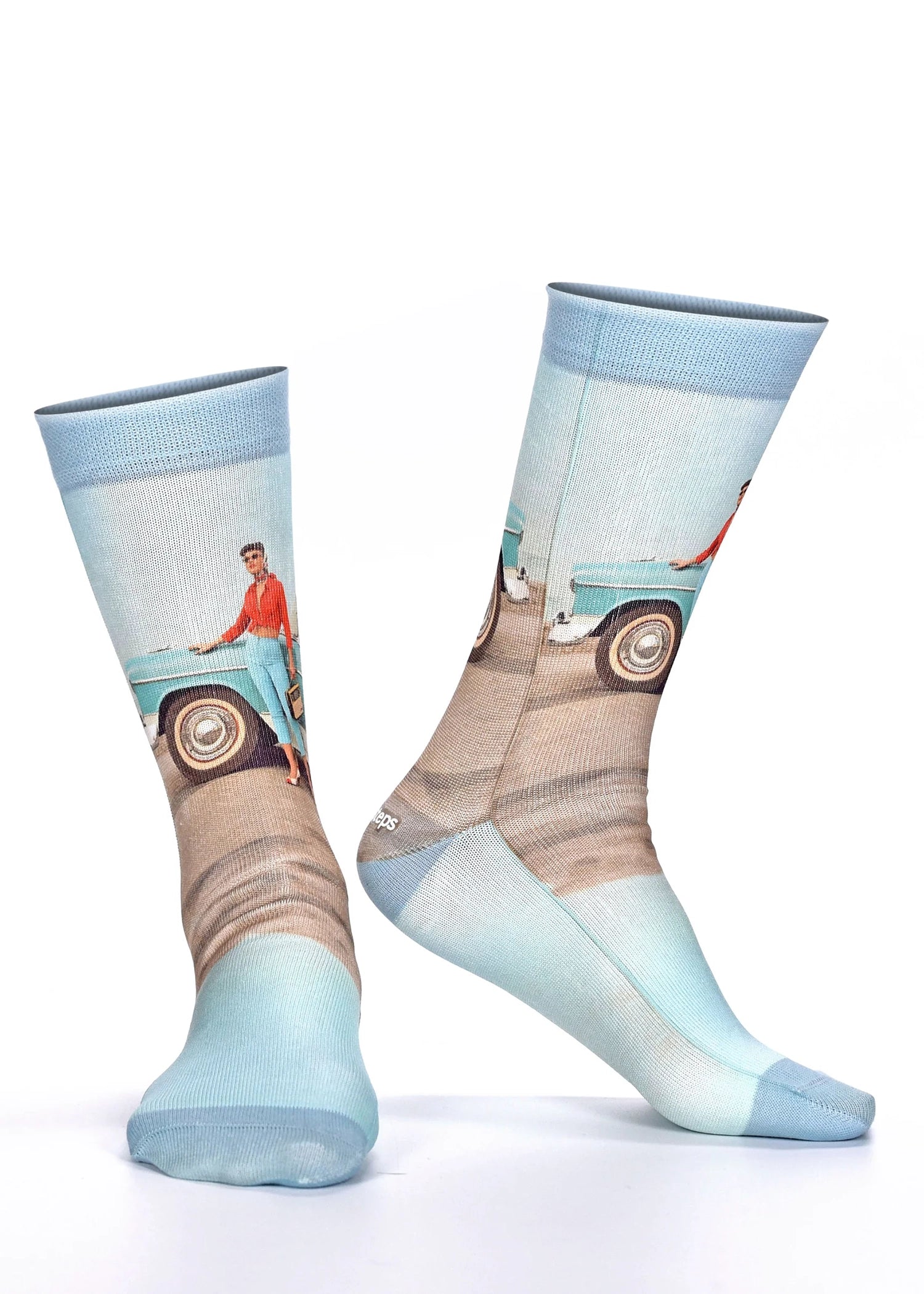 BLUE CADILLAC Ladies Novelty Gift Socks