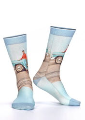 BLUE CADILLAC Ladies Novelty Gift Socks