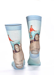 BLUE CADILLAC Ladies Novelty Gift Socks