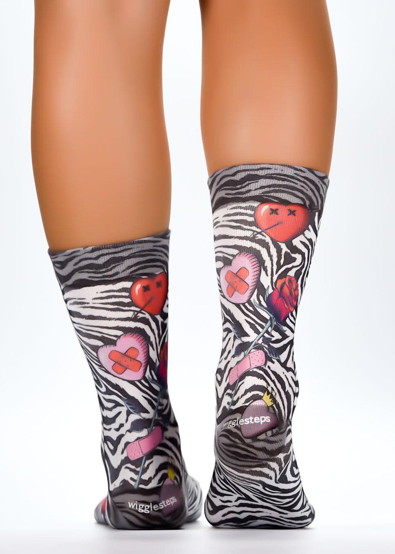 BROKEN HEARTS Ladies Novelty Gift Socks