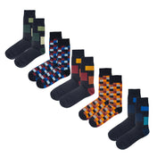 5pk Contrast Collective - Organic Cotton Comfort Welt Socks (One Size UK 6-9)