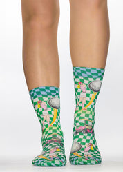 CHECK GOLF Ladies Novelty Gift Socks