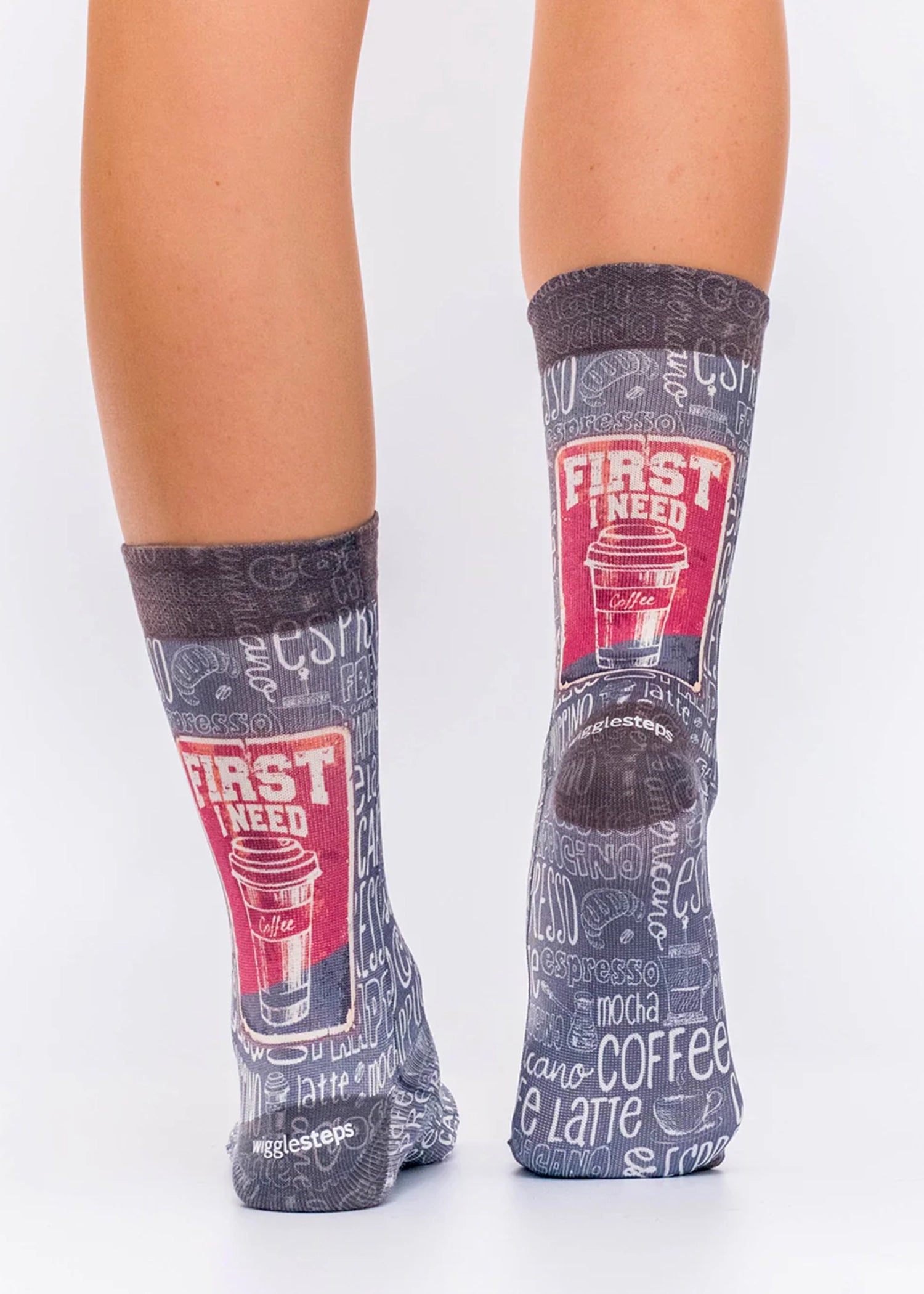 COFFEE MADNESS Ladies Novelty Gift Socks