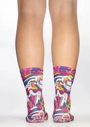 COLOUR ART Ladies Novelty Gift Socks