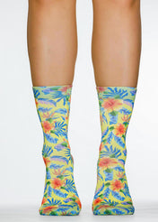 COLOURED BEACH Ladies Novelty Gift Socks