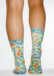 COLOURED BEACH Ladies Novelty Gift Socks