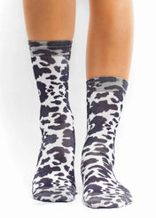 COW PRINT Ladies Novelty Gift Socks