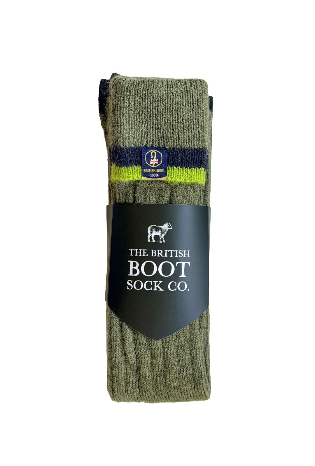 Wellington Boot Socks – Dark Apple Green | 100% British Wool | UK 4-7