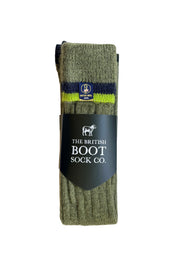 Wellington Boot Socks – Dark Apple Green | 100% British Wool | UK 4-7