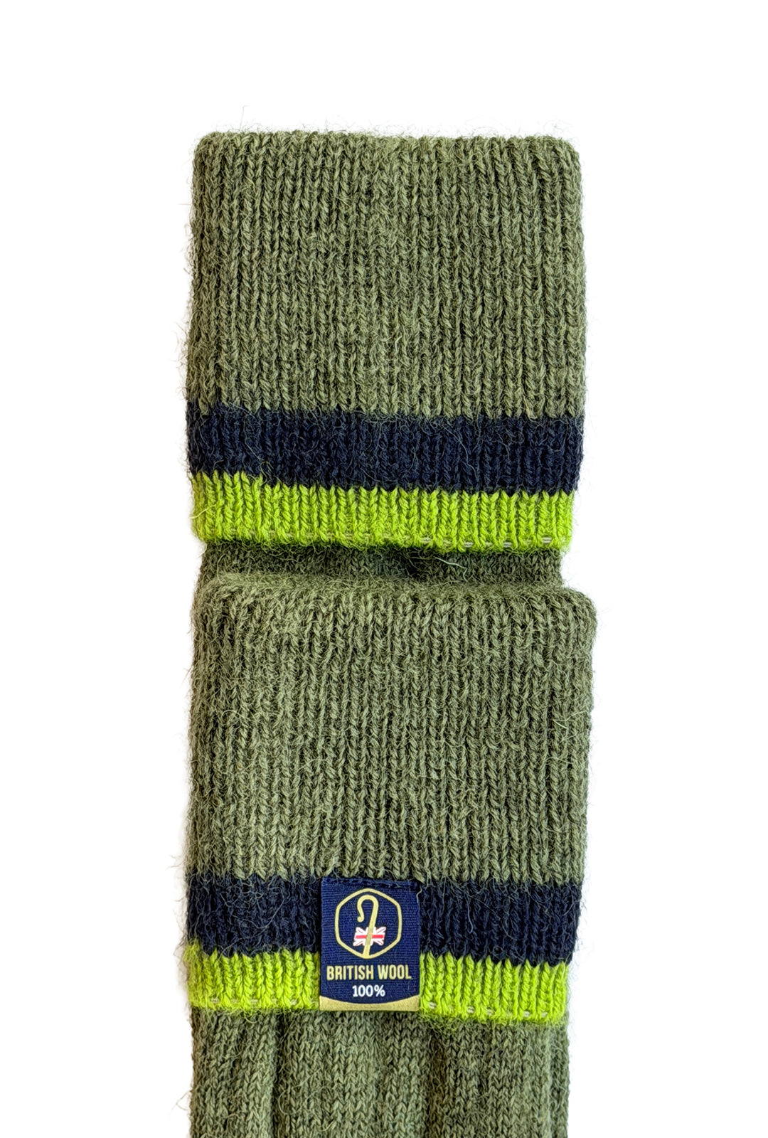 Wellington Boot Socks – Dark Apple Green | 100% British Wool | UK 4-7