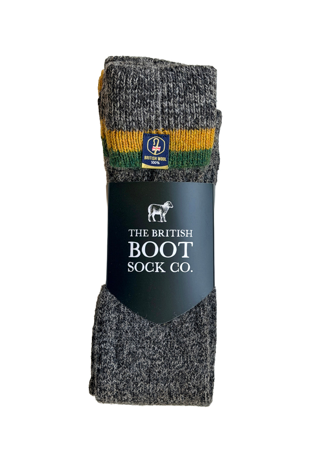 Wellington Boot Socks – Dark Natural | 100% British Wool | UK 8–12