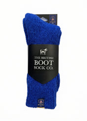 PREORDER - British Wool Boot Socks – Electric Blue | UK 4-7 & 8-12
