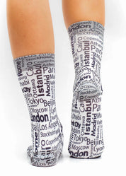 FAV CITIES Ladies Novelty Gift Socks