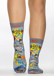 FITNESS LOVE Ladies Novelty Gift Socks