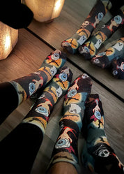 HALLOWEEN SKULL Ladies Novelty Gift Socks