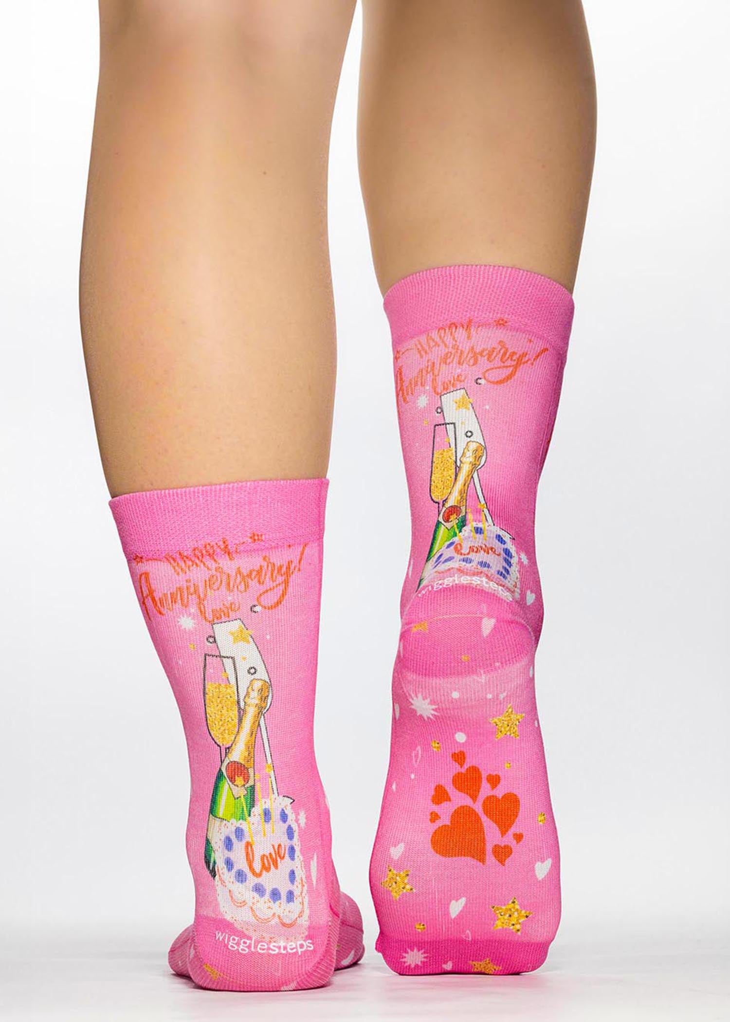 HAPPY ANNIVERSARY II Ladies Fashion Gift Socks