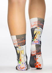 HAPPY ANNIVERSARY I Ladies Novelty Gift Socks