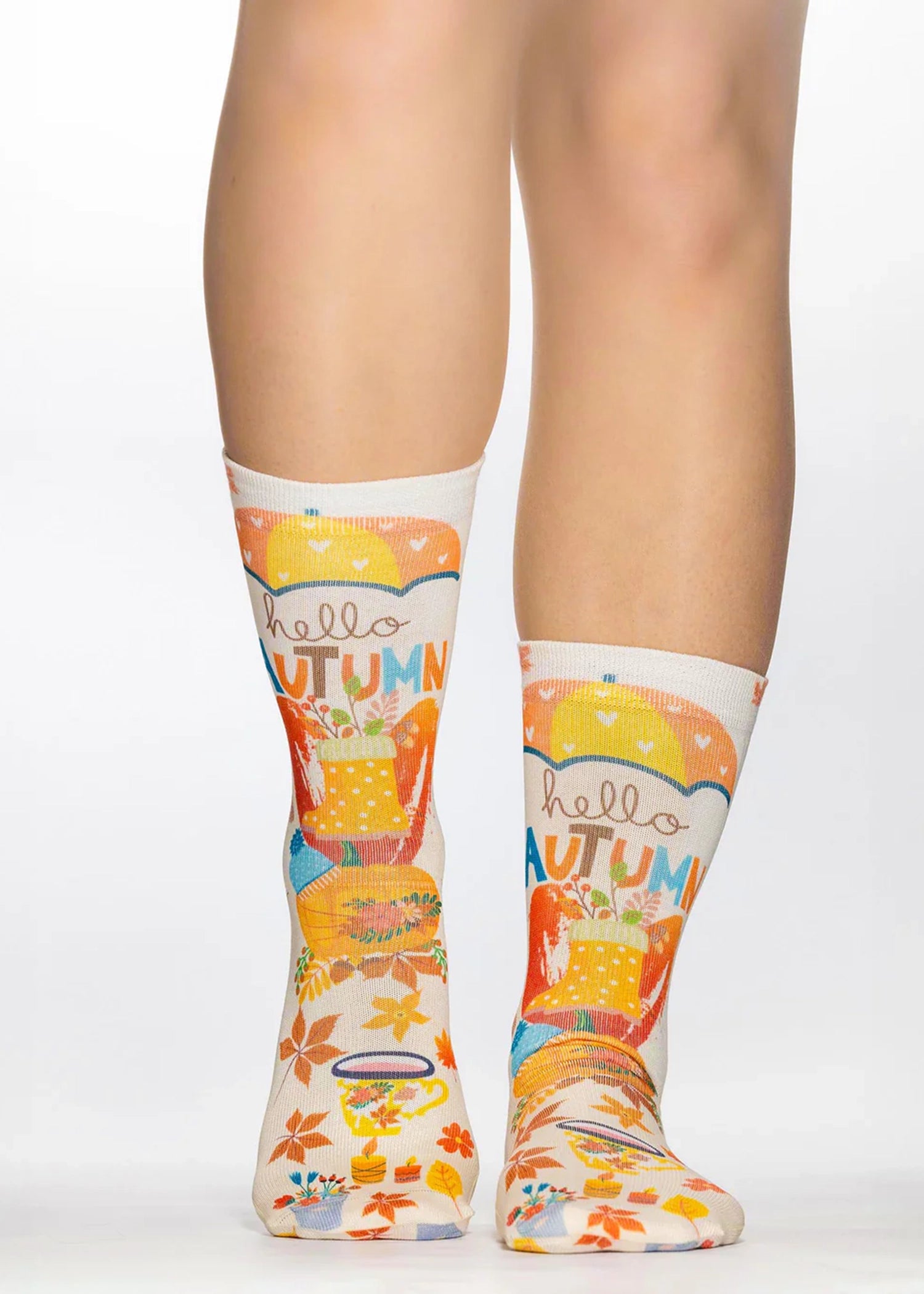 HELLO AUTUMN Ladies Novelty Gift Socks