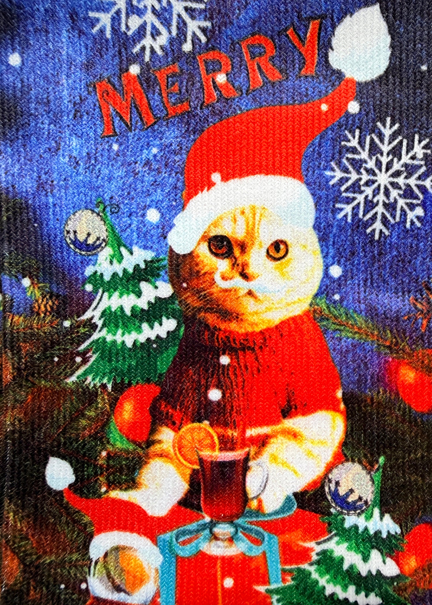 Santa Cats Gift Ladies Socks