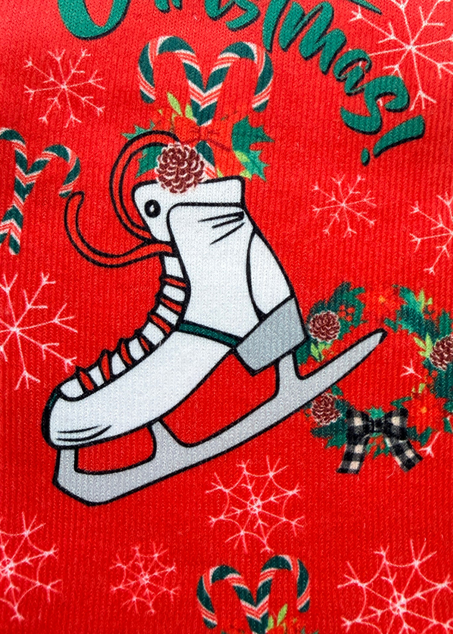 Christmas Skating Mens Socks