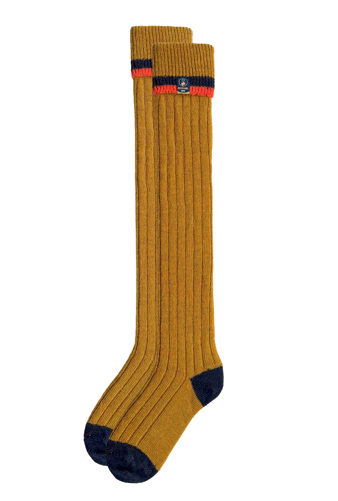 Wellington Boot Socks – Mustard Fields | 100% British Wool | UK 4-7