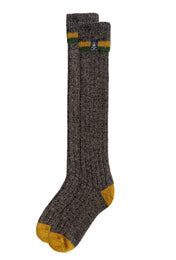 Wellington Boot Socks – Dark Natural | 100% British Wool | UK 8–12