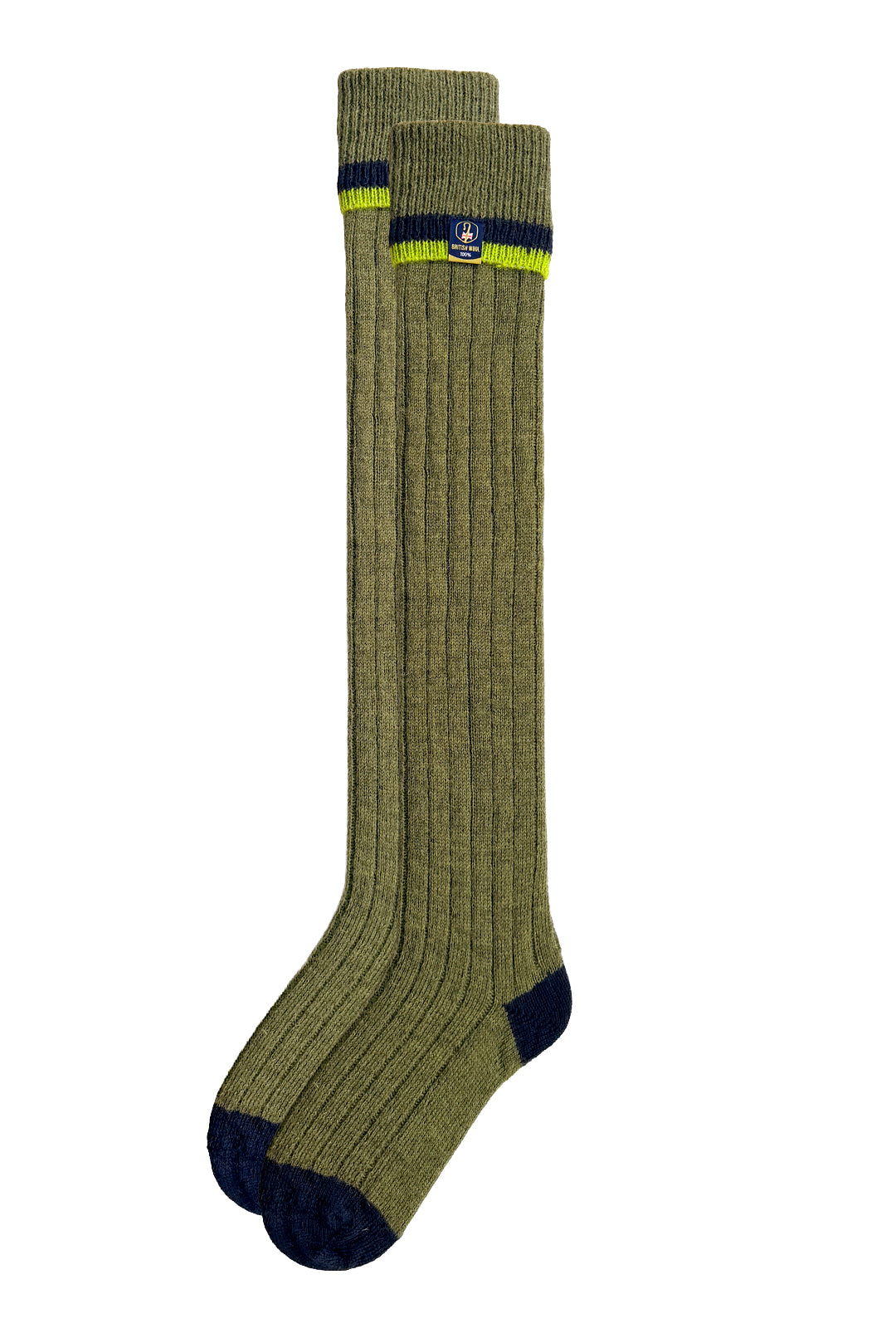 Wellington Boot Socks – Dark Apple Green | 100% British Wool | UK 4-7