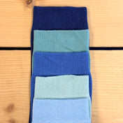 Luxury Plain Colour Socks Accents – 5 Pair Gift Set