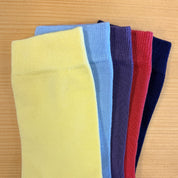 Luxury Plain Colour Socks Mid-Tones – 5 Pair Gift Set