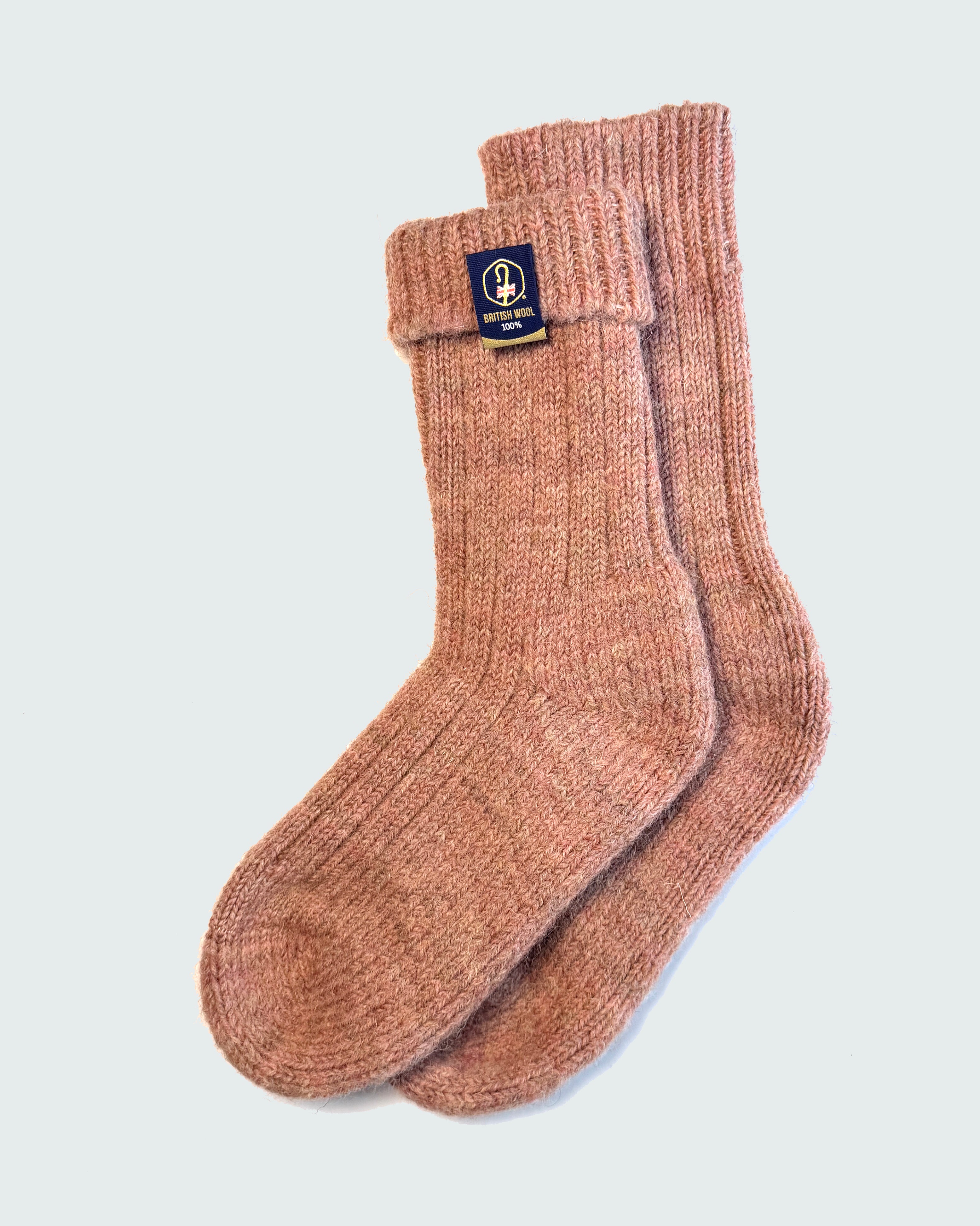 British Wool Boot Socks – Secret Blush | 100% British Wool Luxury Boot Socks