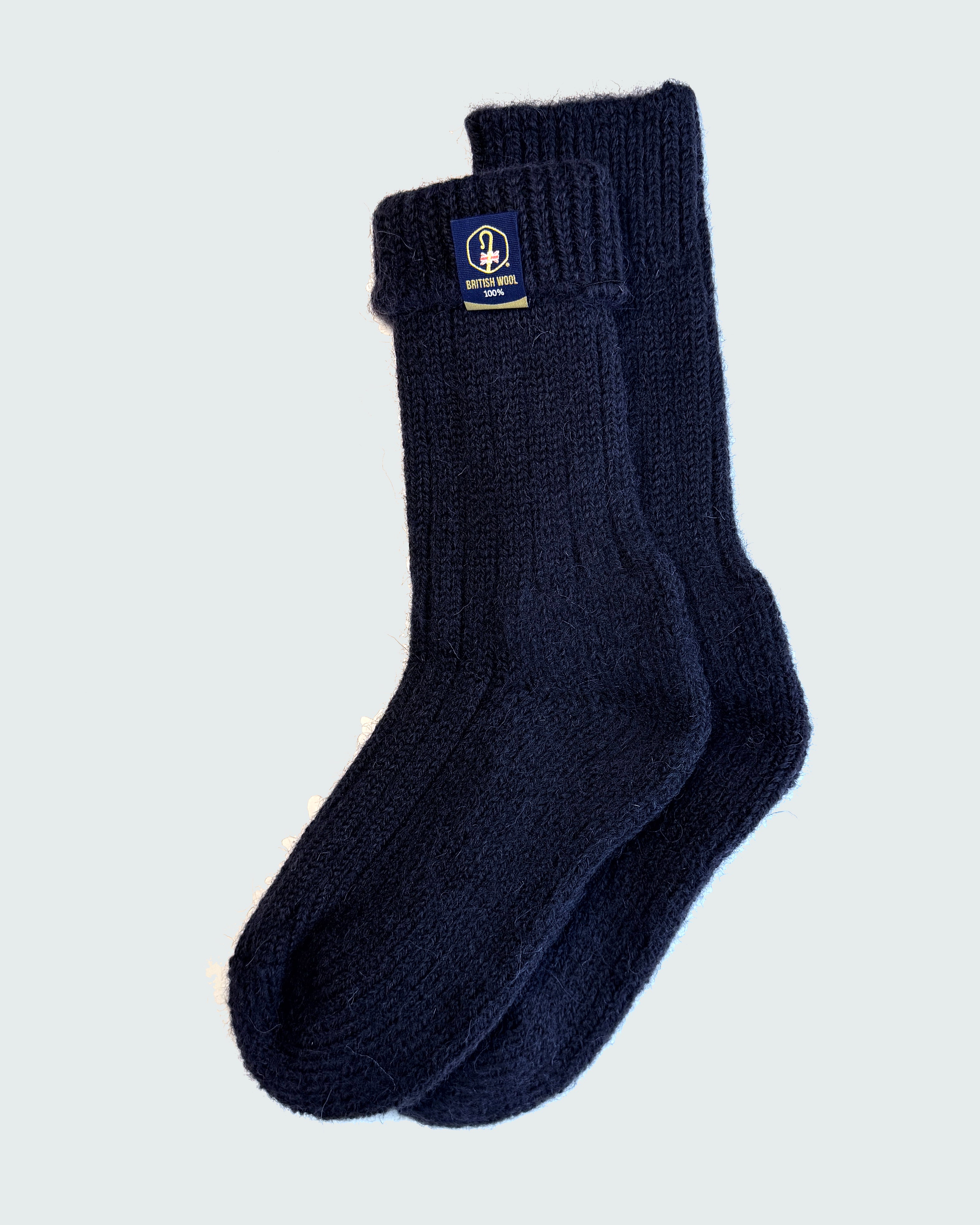 British Wool Boot Socks – Navy | 100% British Wool Luxury Boot Socks