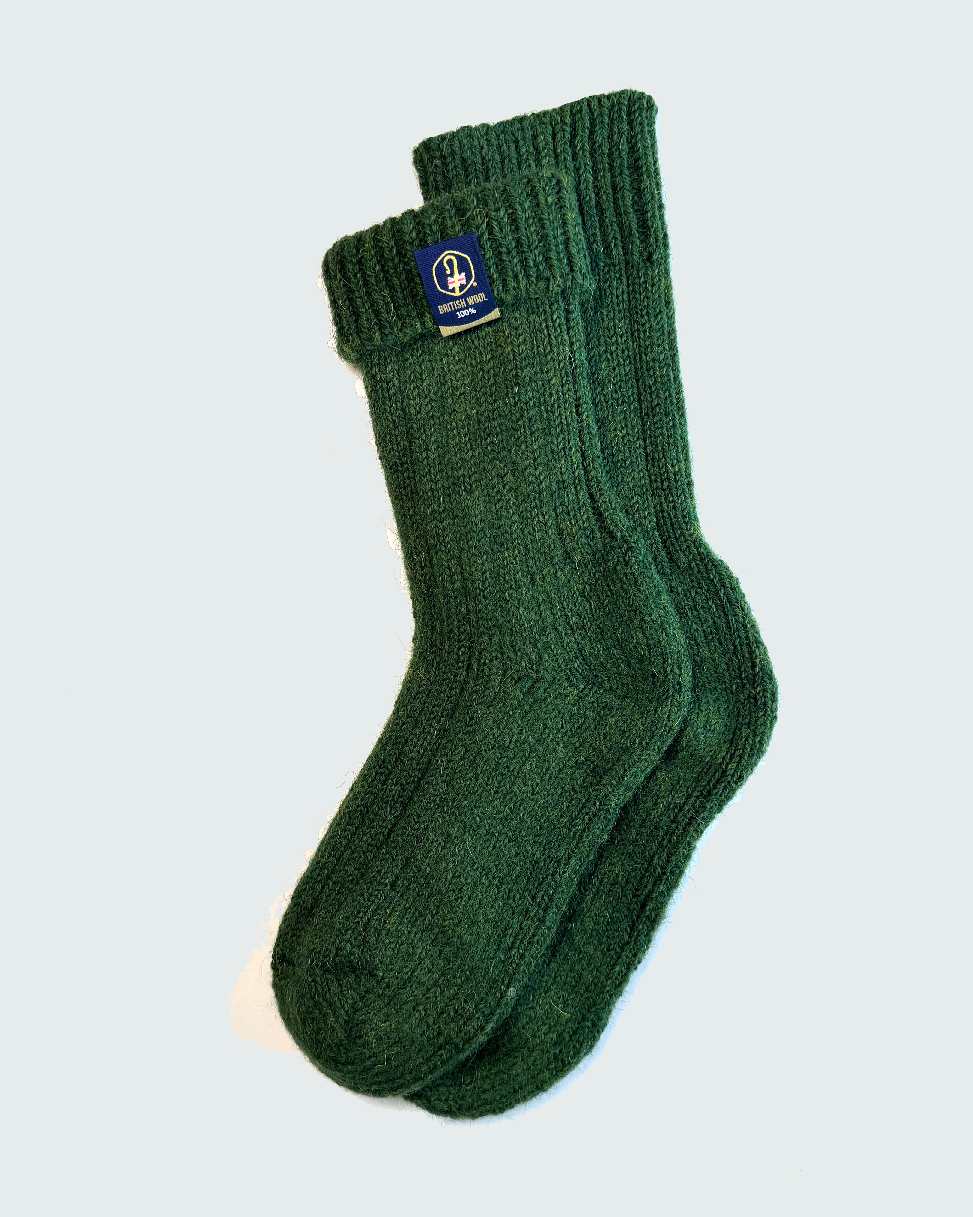 British Wool Boot Socks – Celtic Green | 100% British Wool Luxury Boot Socks
