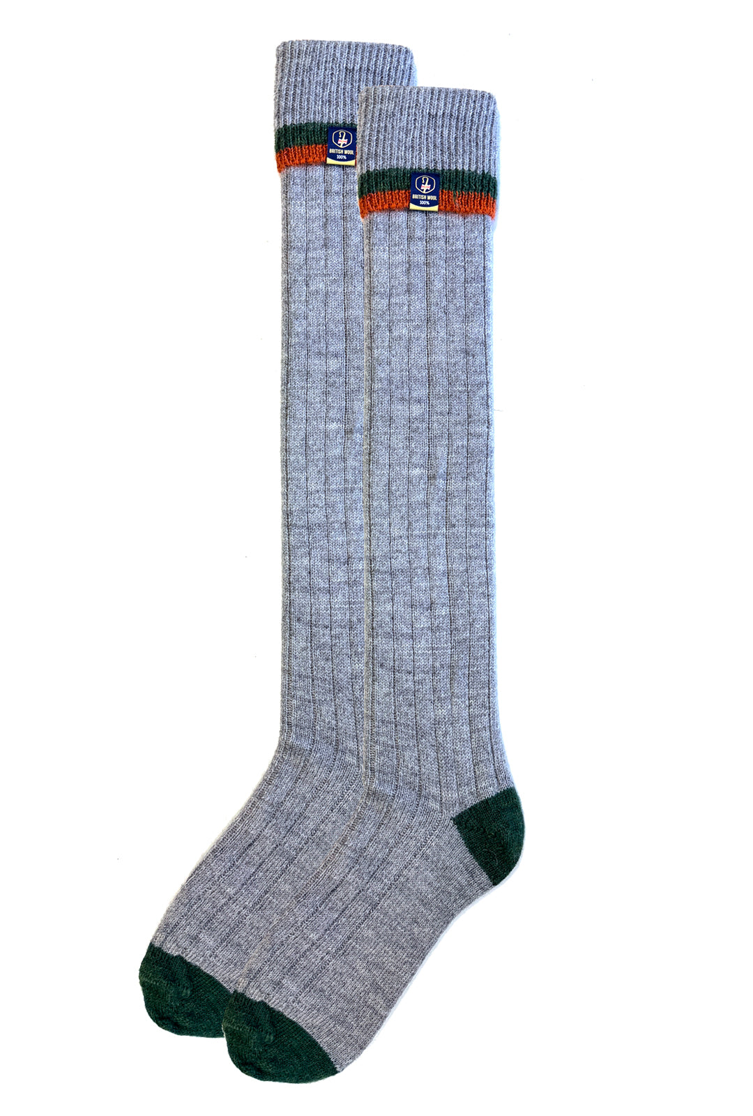 Wellington Boot Socks – Smoke & Celtic | 100% British Wool | UK 8–12