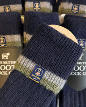 Wellington Boot Socks – Navy & Smoke | 100% British Wool | UK 8–12