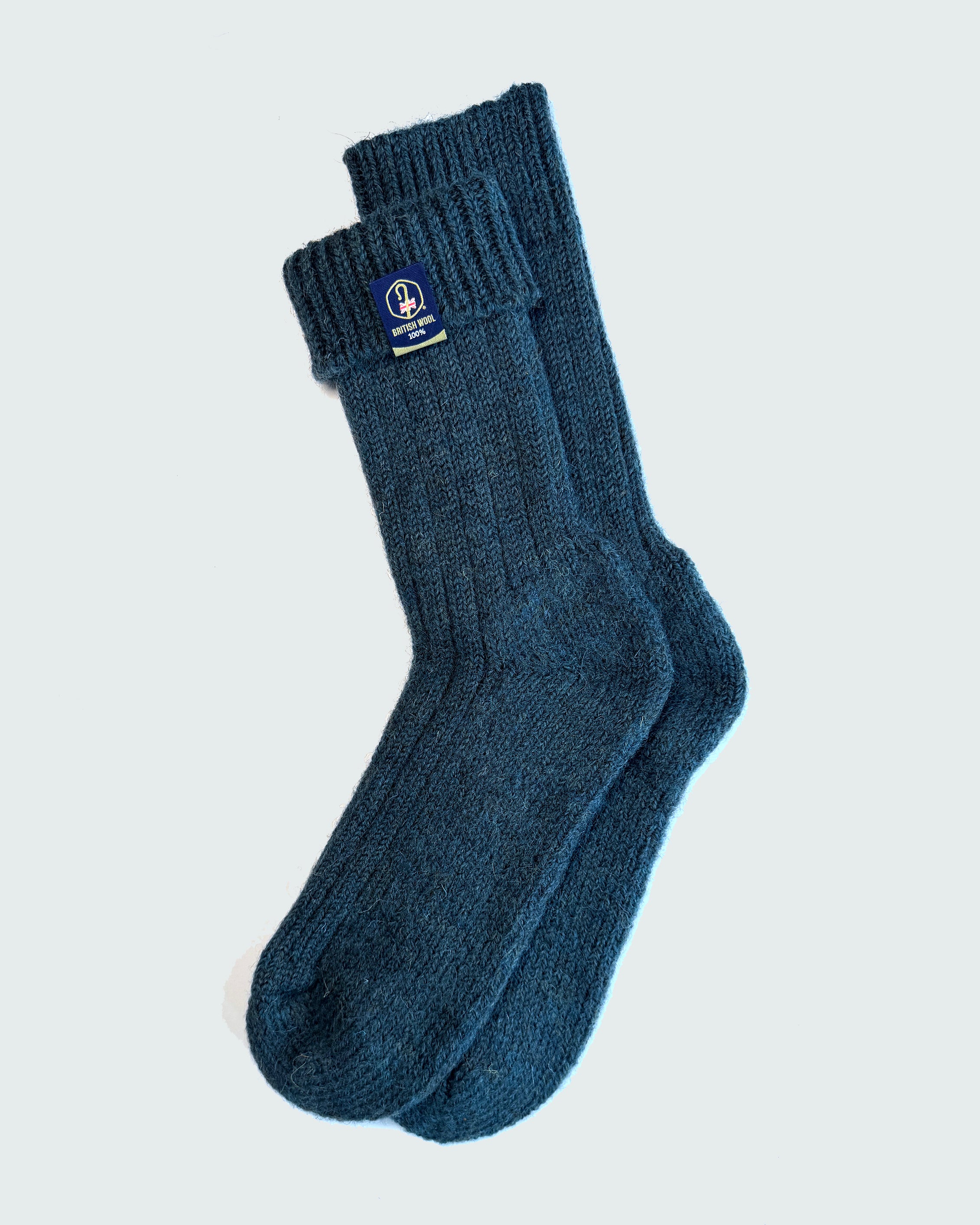 British Wool Boot Socks – Mallard | 100% British Wool Luxury Boot Socks