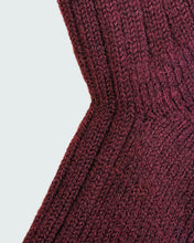 British Wool Boot Socks – Burgundy | 100% British Wool Luxury Boot Socks