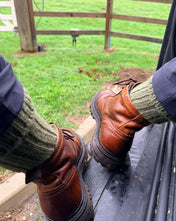 British Wool Boot Socks – Dark Apple | 100% British Wool Luxury Boot Socks