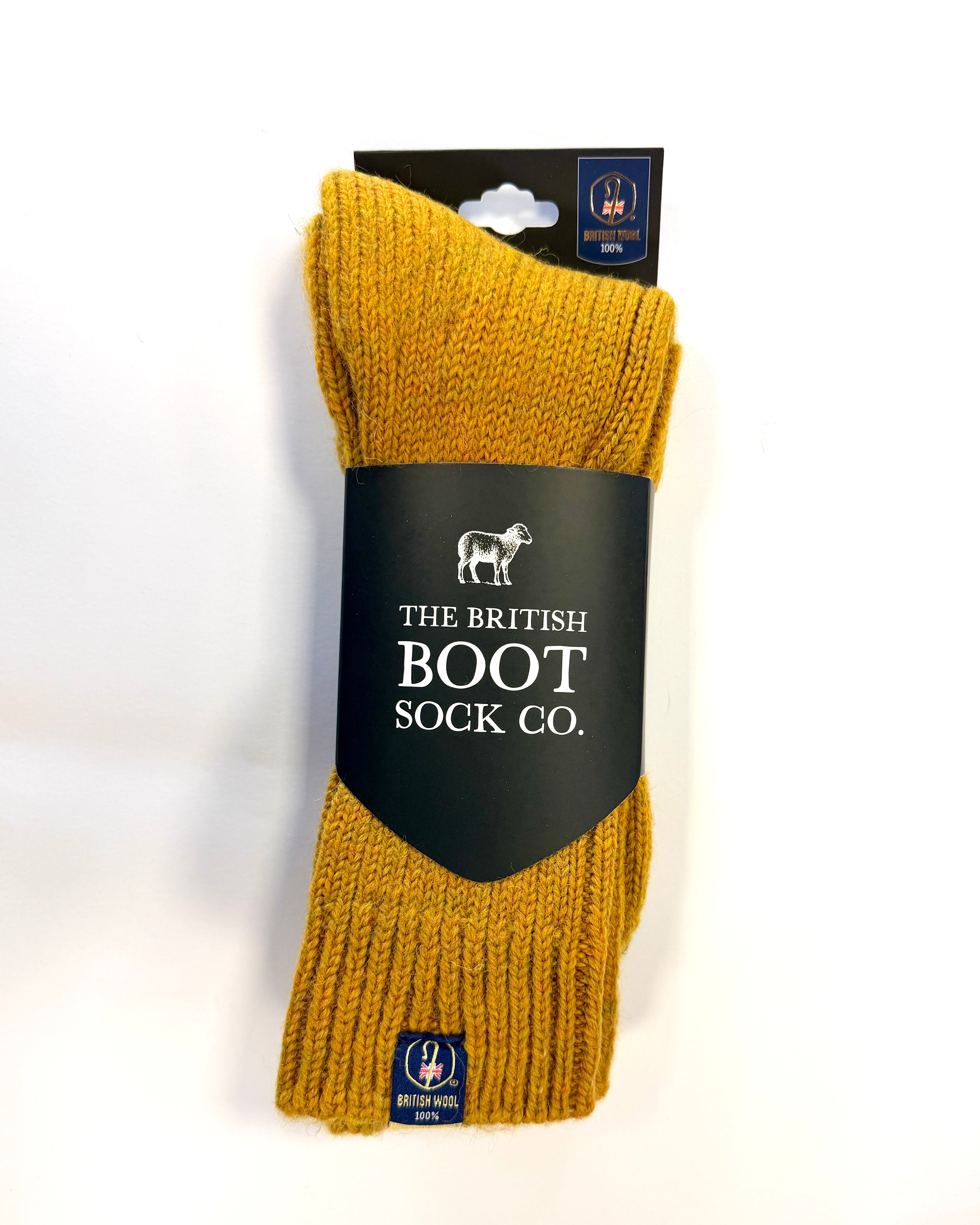 British Wool Boot Socks – Mustard Fields | 100% British Wool Luxury Boot Socks