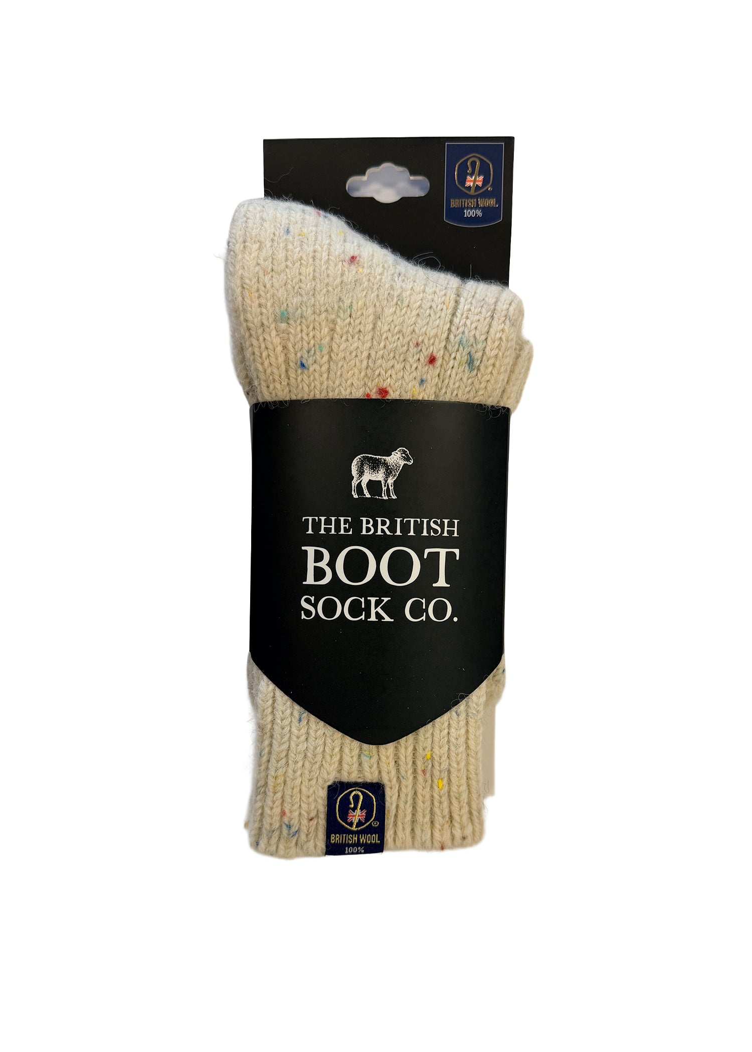 British Wool Boot Socks – Rainbow Nepp | 100% British Wool Luxury Boot Socks