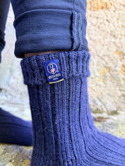 British Wool Boot Socks – Navy | 100% British Wool Luxury Boot Socks