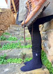 British Wool Boot Socks – Navy | 100% British Wool Luxury Boot Socks
