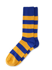 Men's Premium Rugby Socks – Blue & Yellow Stripe | Jemsox